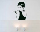 Audrey Hepburn Vinyl Decals Silhouette Modern Wall Art Sticker